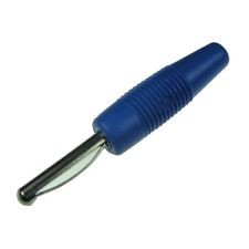 Vollkontaktstecker (Bananenstecker) 4mm VON 20 blau