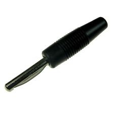 Vollkontaktstecker (Bananenstecker) 4mm VON 20 schwarz