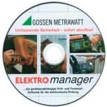 Elektromanager Enterprise, Software zur Dokumentation und Verwaltung der elektrischen Prüfungen (Z610C)