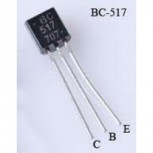 Darlington Transistor BC517 NPN 30V 0,4A 0,625W
